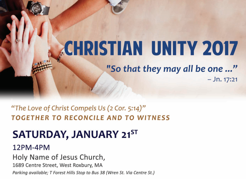 “The Love of Christ Compels Us” Christian Unity Gathering – UniteBoston